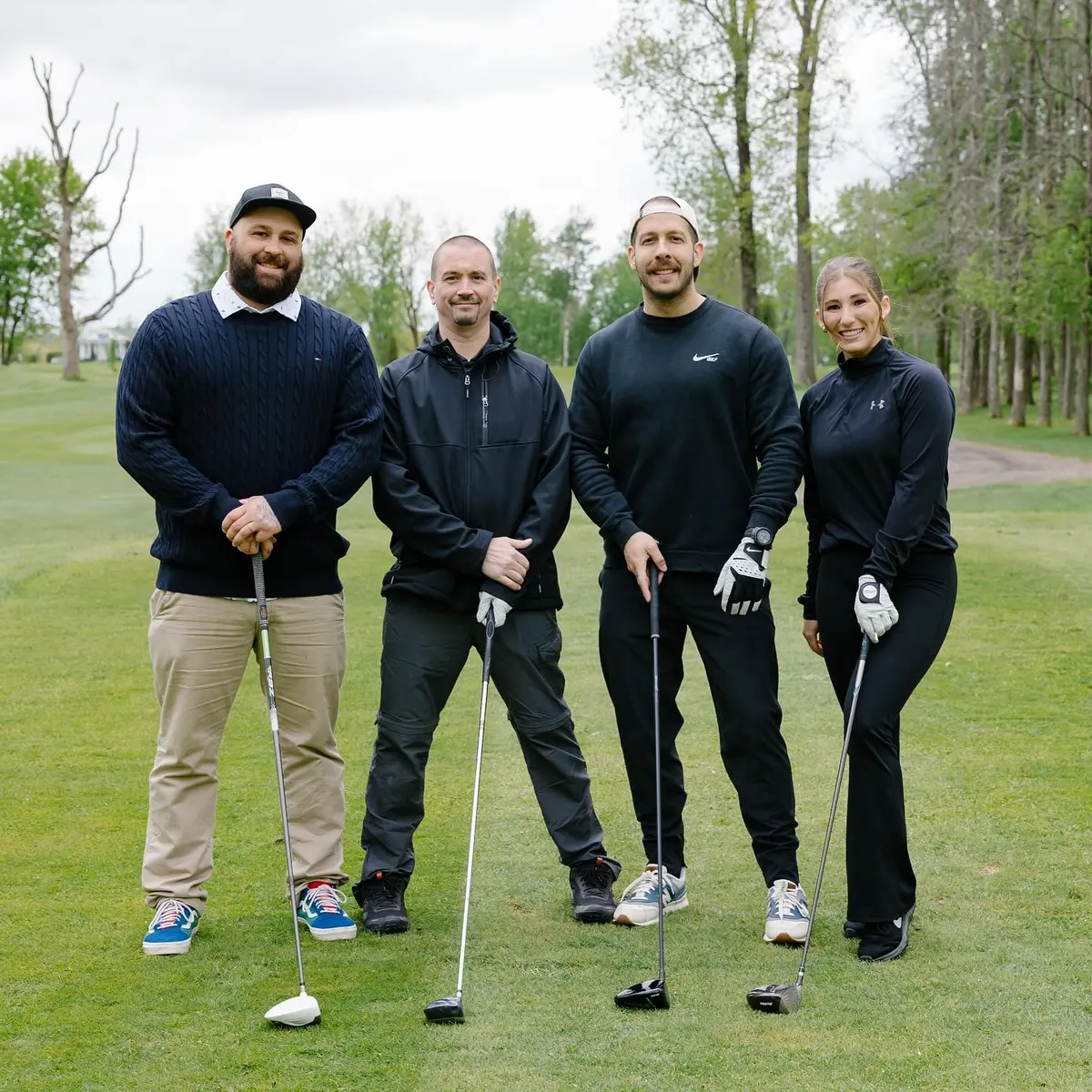 Part of the Peinture Vallières team at the Portos Golf Classic